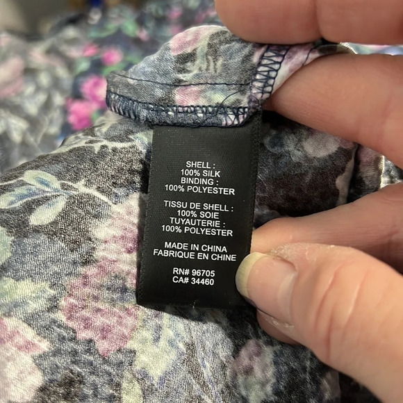 Rebecca Taylor Ruby Floral Hammered Silk Dress size 0 - Picture 8 of 11